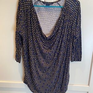 Black multicolored blouse